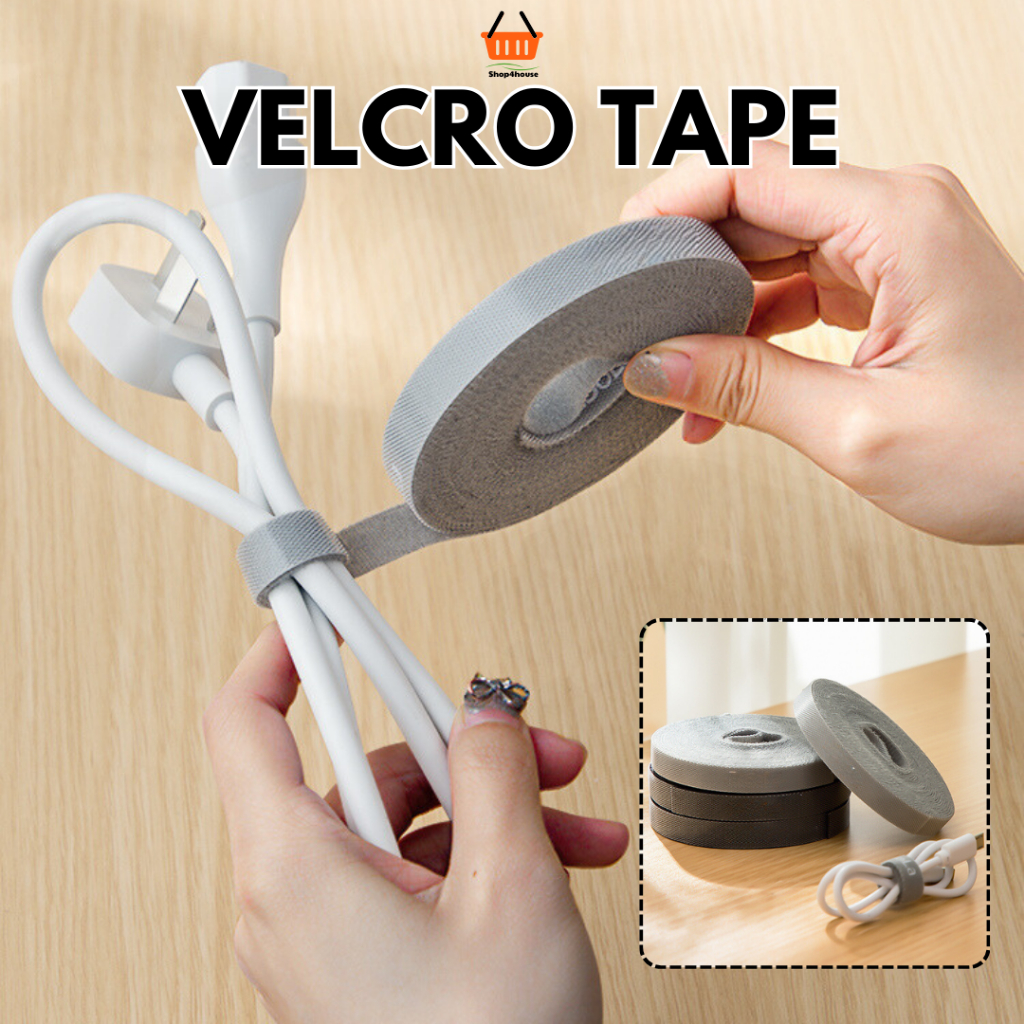 5 Meters Wire Organizer Velcro Cable Ties, Fastening Tape Cable Ties ...