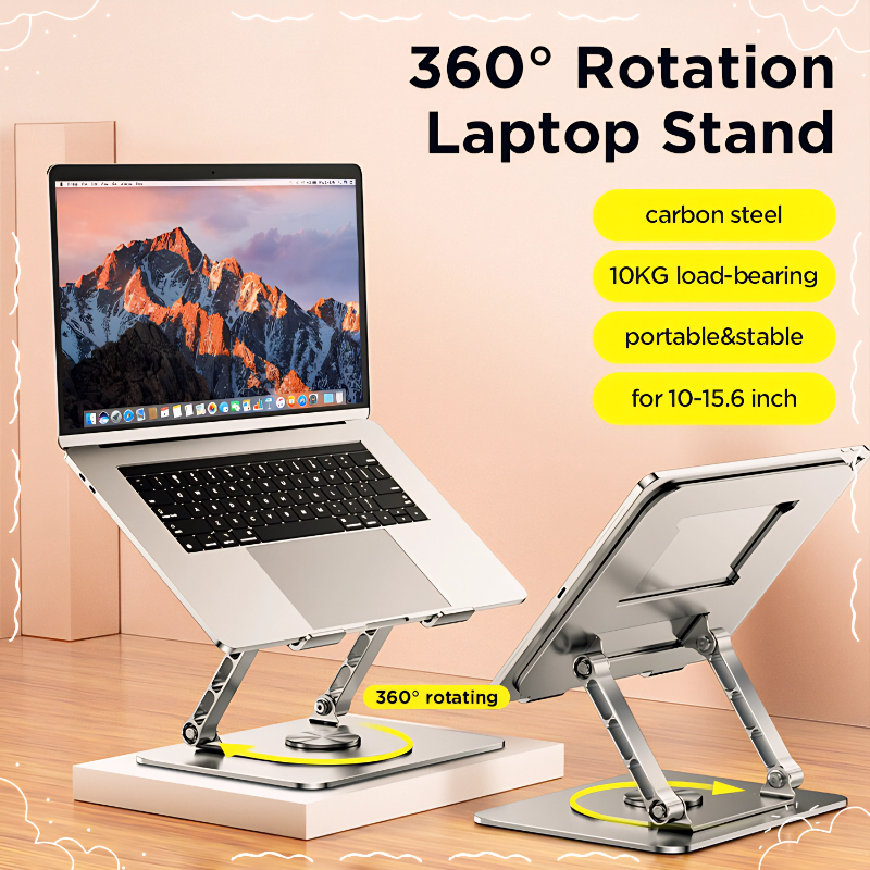 360° Rotating Laptop Stand Foldable Laptop Stand Height Adjustable ...