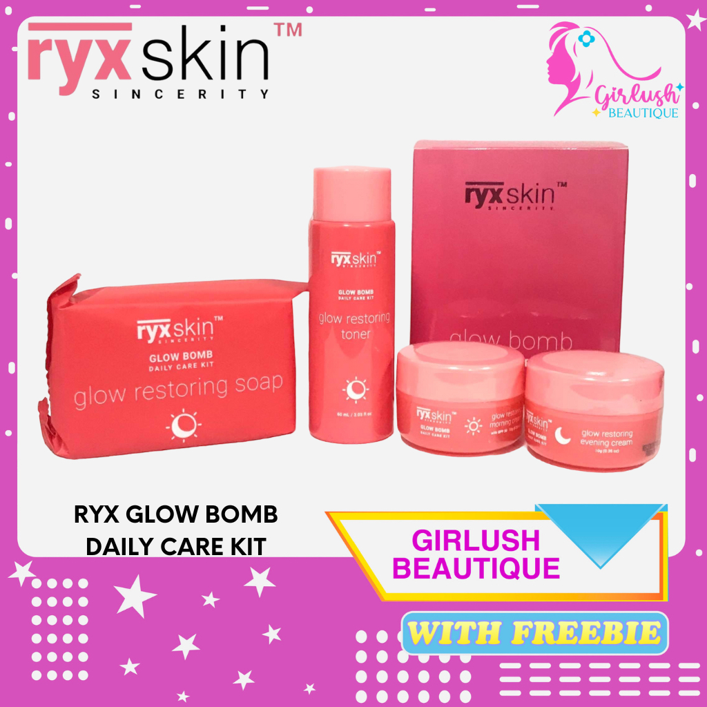 RyxSkin Glow Bomb Daily Care Kit (Ryx Clear Bomb Advanced Exfoliating ...