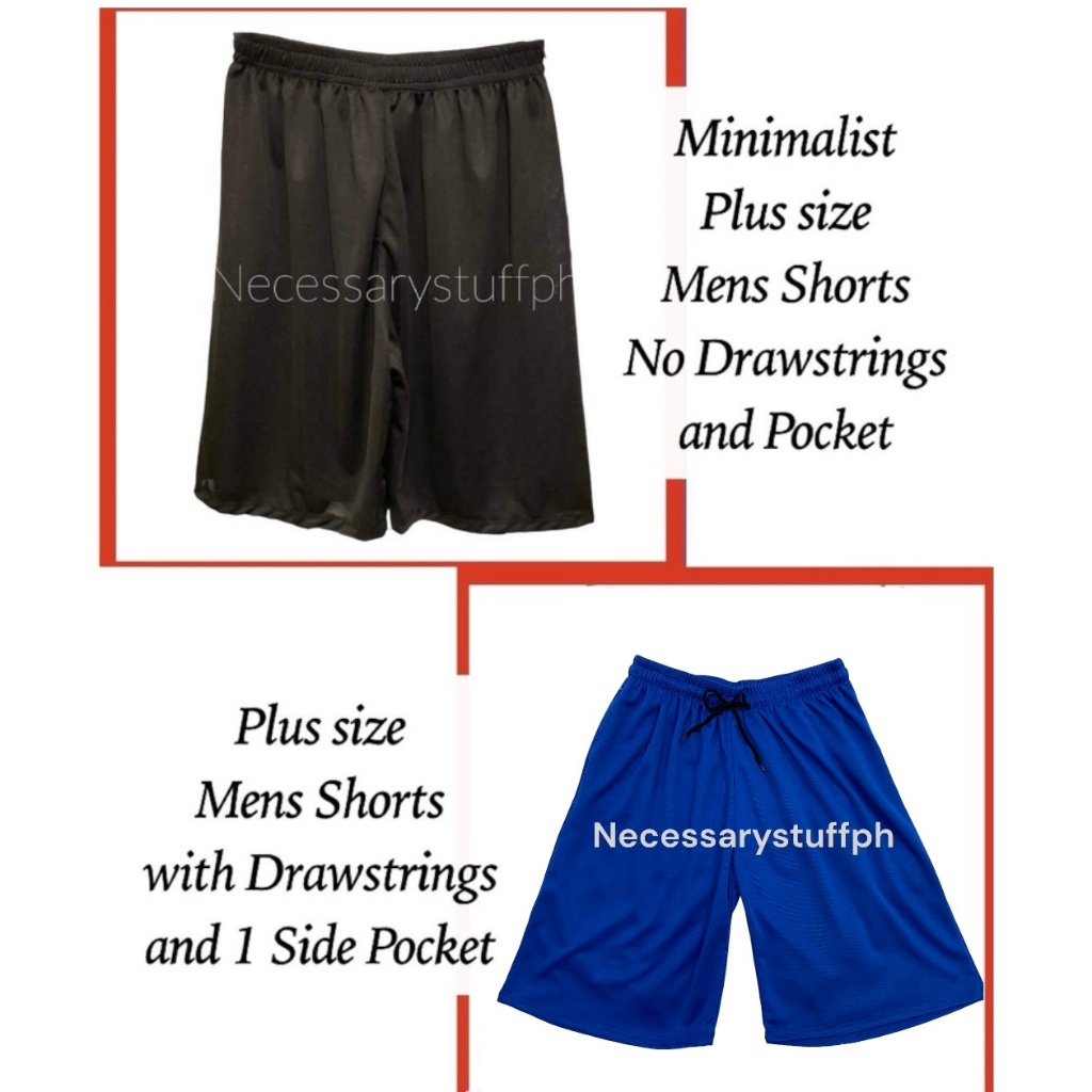 HOT Mens Shorts Plus Size Jersey Shorts NECESSARY Plus Size