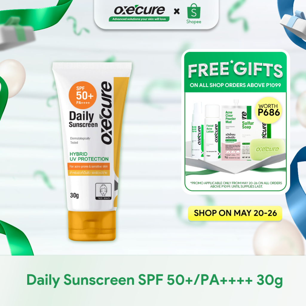 Oxecure Daily Sunscreen Spf 50pa 30g Shopee Philippines 0627