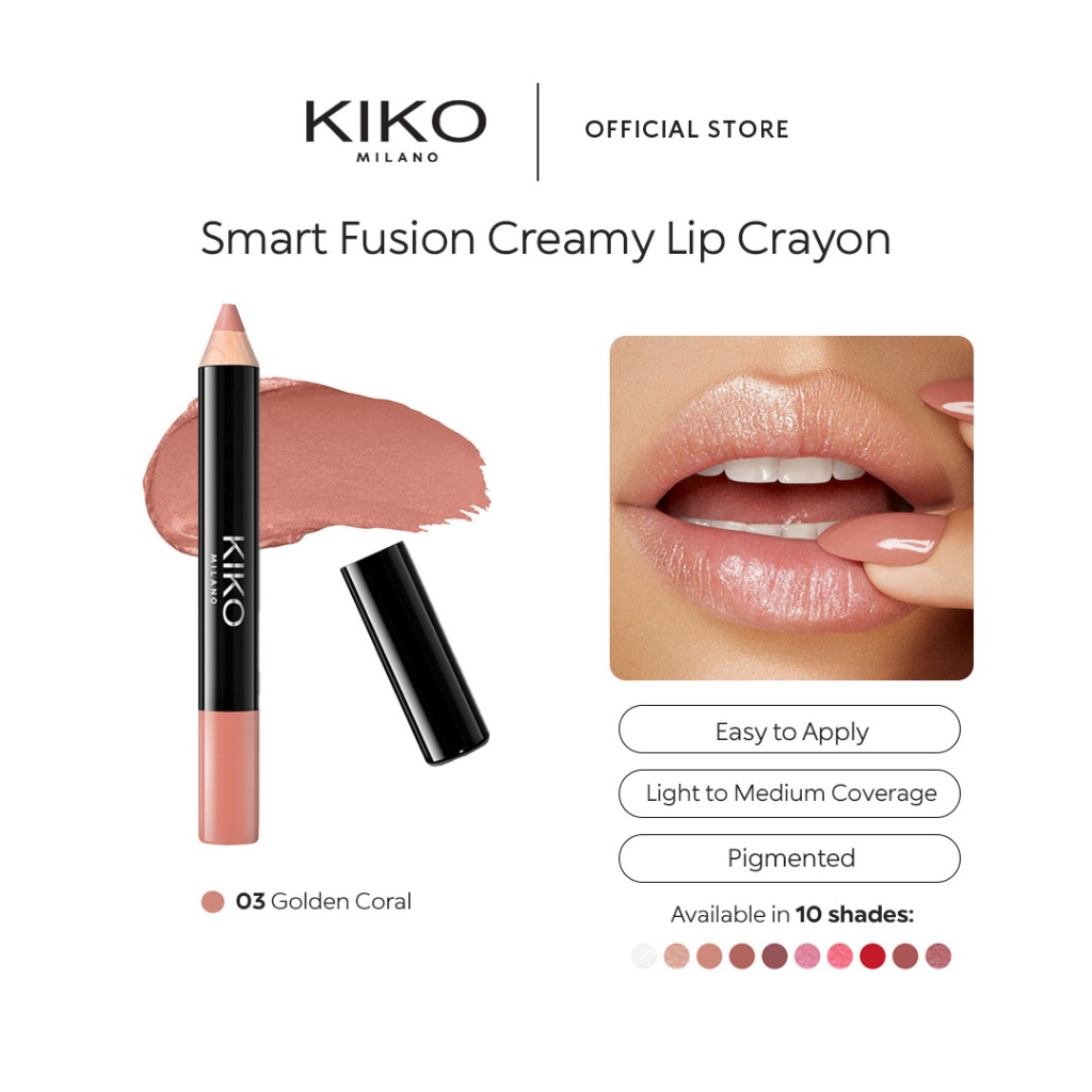 KIKO Milano Smart Fusion Creamy Lip Crayon | Shopee Philippines