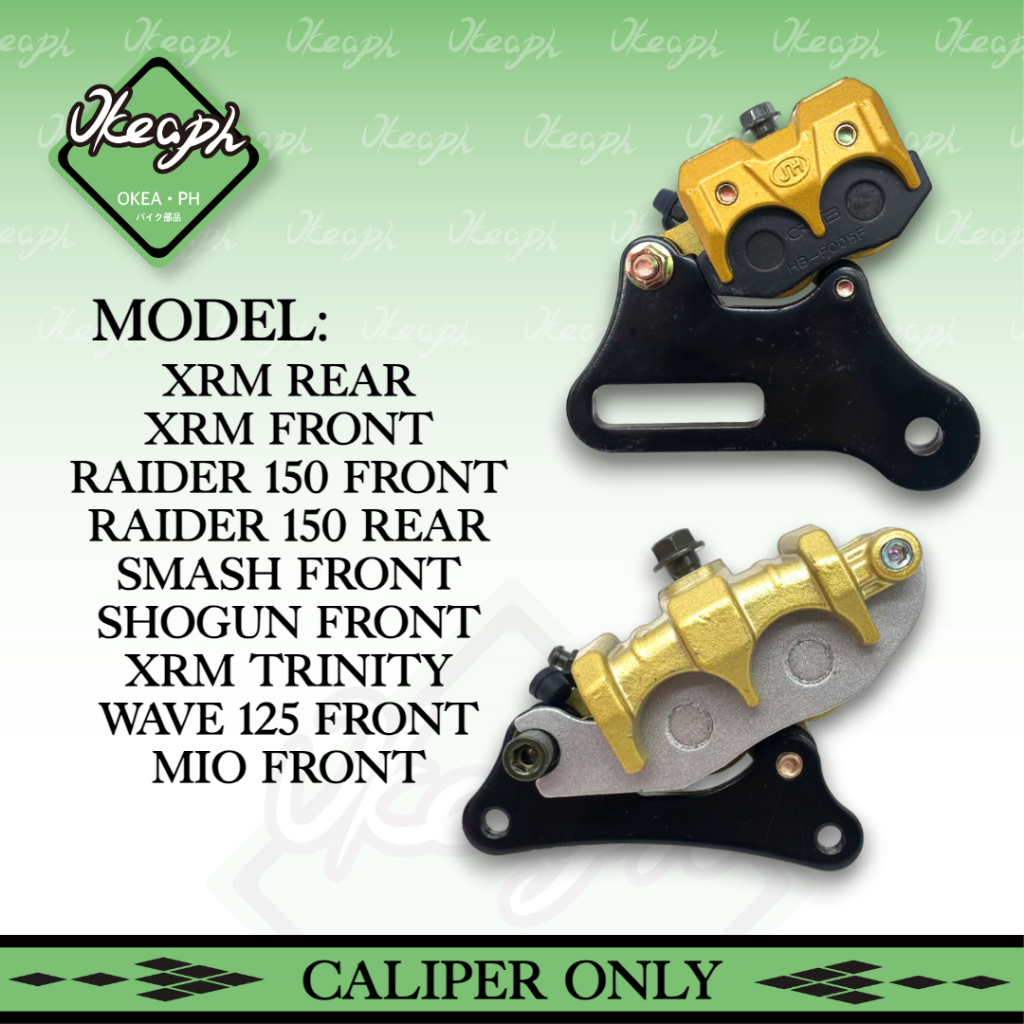 Okea Motorcycle Front Rear Caliper Only For Crm Raider150 Smash Shogun Wave125 Mio Shopee