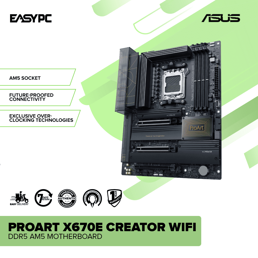 EasyPC| ASUS ProArt X670E Creator Wifi Ddr5 AM5 Motherboard| ATX ...