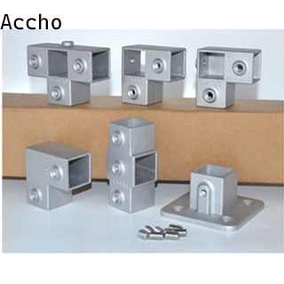 (COD)Stainless Steel Square Tube Fittings Shelf Accessories Fastener ...
