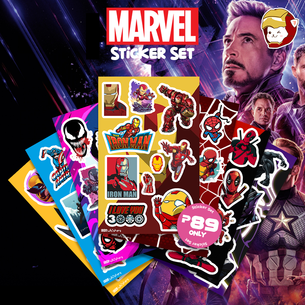 Marvel Sticker Set | Vinyl Stickers | Shopee Philippines