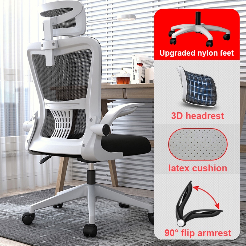 Coospro Office Chair with Arm Rest Computer Chair Ergonomic chair Swivel Chair Home Office Chairs Shopee Philippines