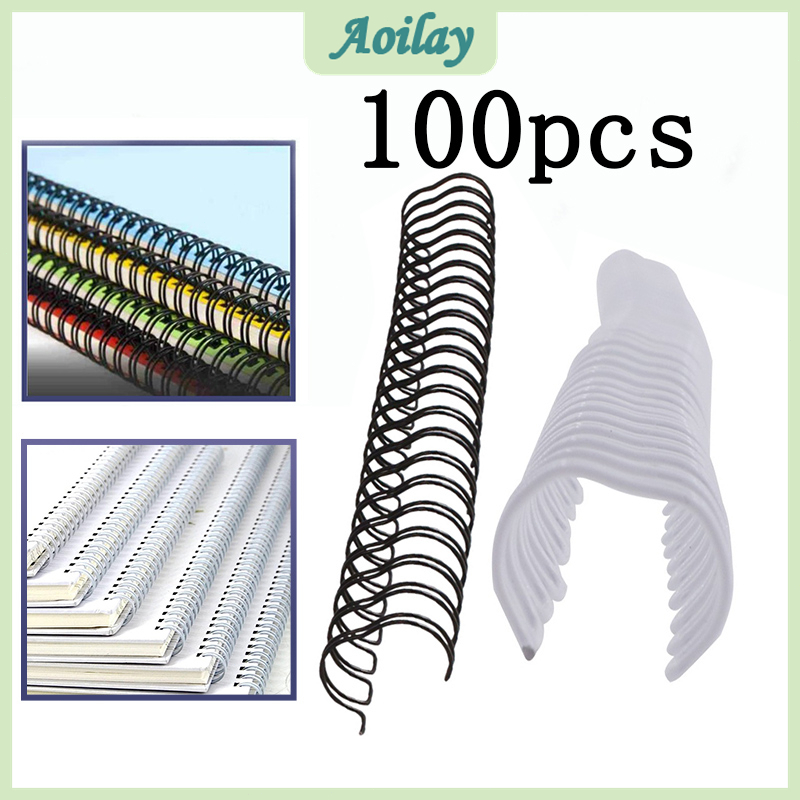100pcs 34 Holes Double Loop Wire A4 Size 7.9cm 3:1 Pitch 60 Sheet ...
