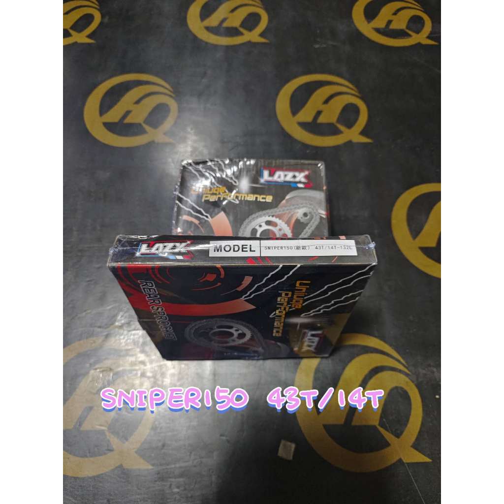 LAZX Chain Set All Size For Motorcycle Barako/Cb125/Xrm/Wave125/Fury ...