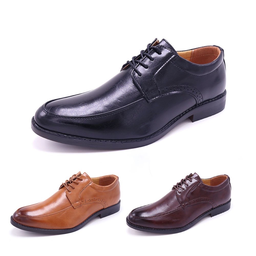 Dress Shoes - Men's  Leather Formal Business Shoes (MSF3)