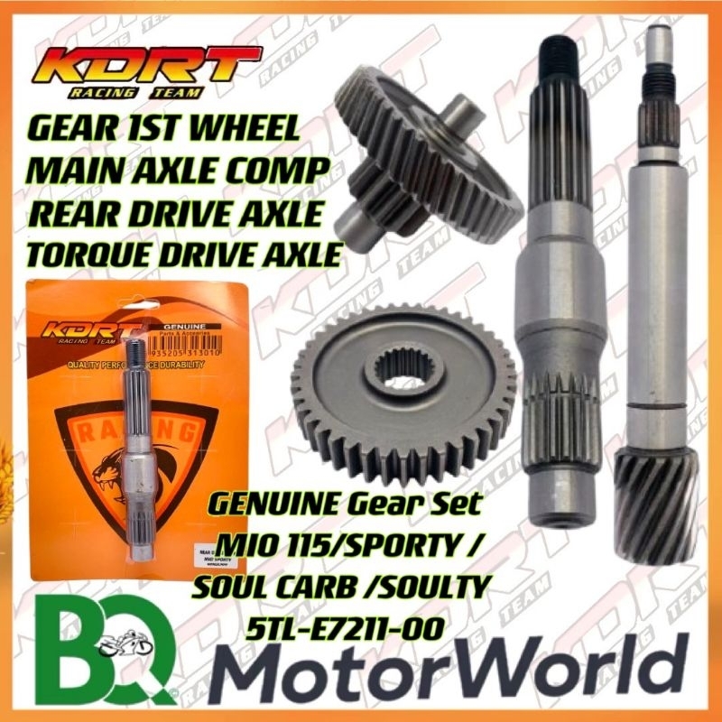 GENUINE Gear Set FOR MIO 115/SPORTY /SOUL CARB /SOULTY DRIVE AXLE GEAR ...