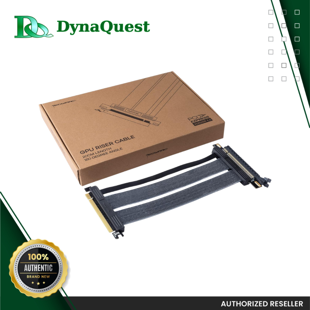 Tecware GPU PCIE Riser Cable 4.0 20cm 180 Degree Angle | Shopee Philippines