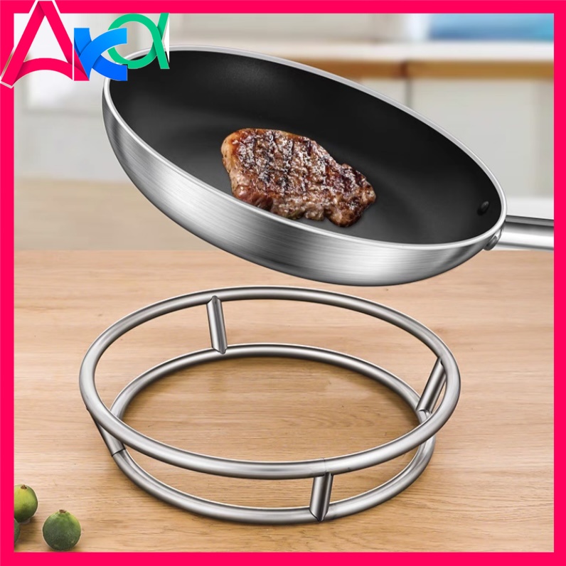 Thick stainless steel steam rack drying tray cooling rack pot holder ...