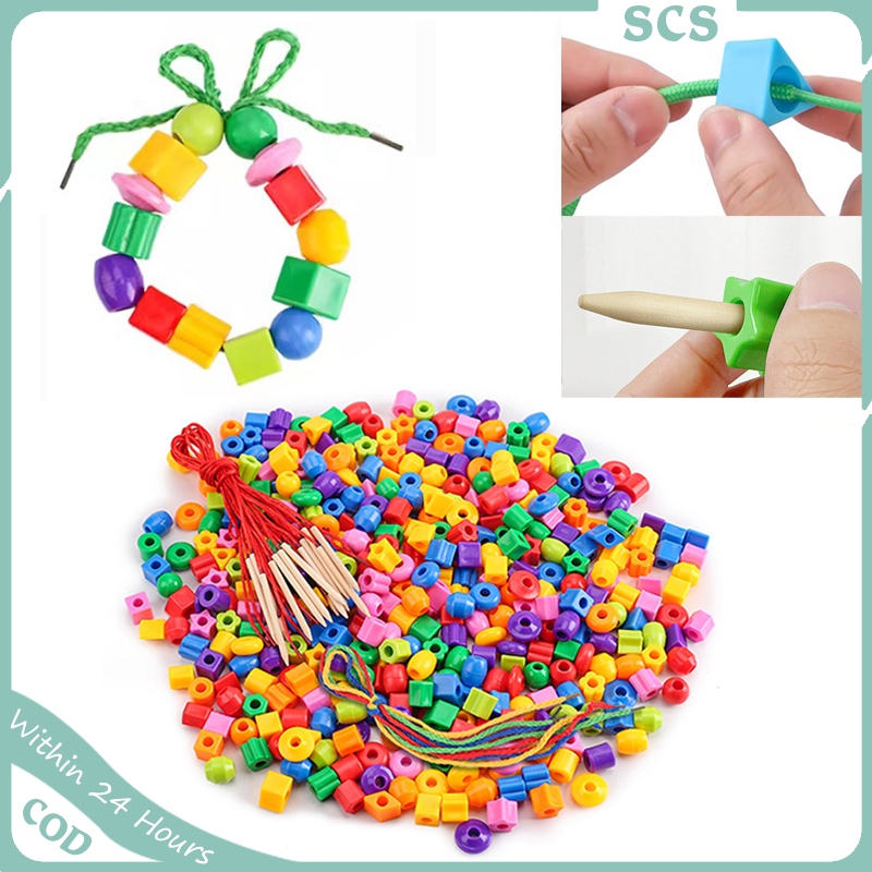 40pcs String Beads Toy Threading Toys for Preschool Activities and ...