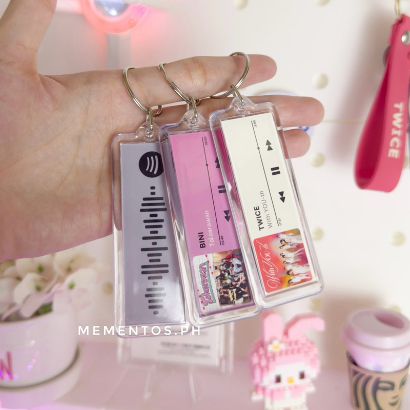 Customized Keychain Spotify Keychain with Scannable Code | Shopee ...