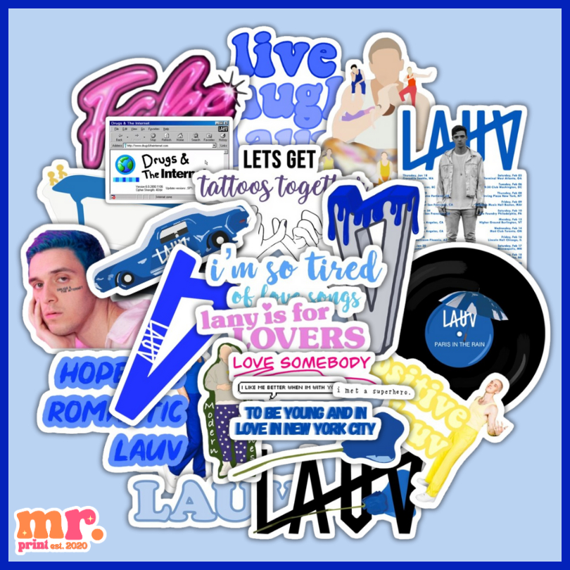 25 PCS| LAUV VOL 1 STICKERS ALL 4 NOTHING WATERPROOF STICKERS FOR ...