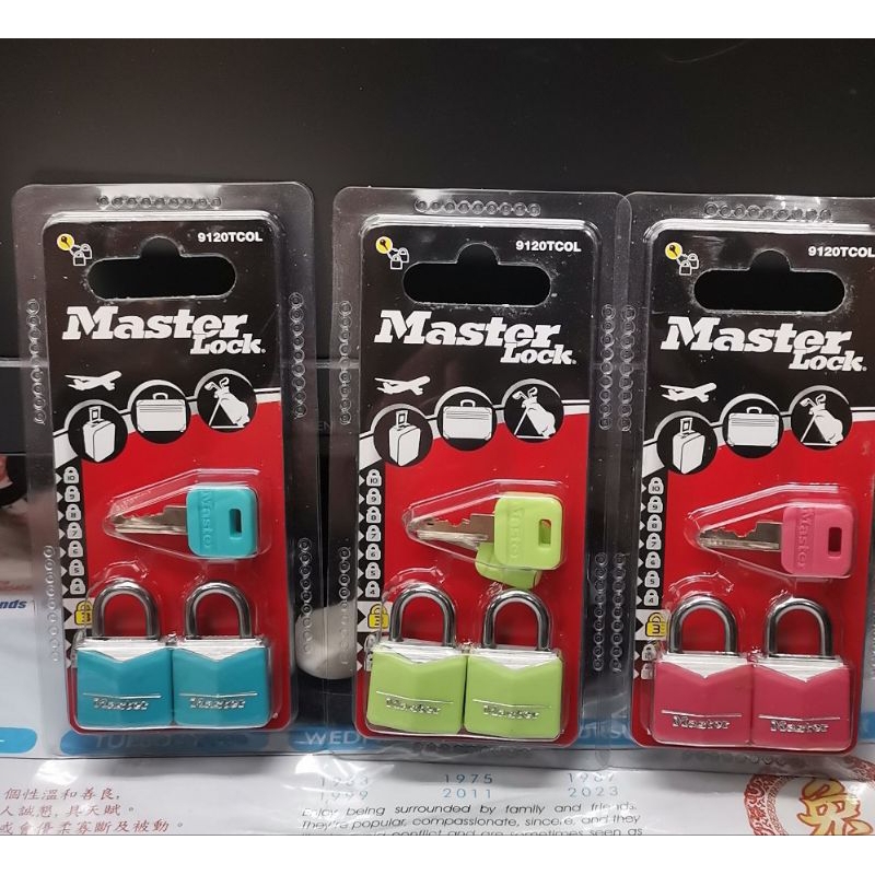 Master Lock Solid Aluminum Body Padlock 9120Tcol-Blue, PastelGreen ...