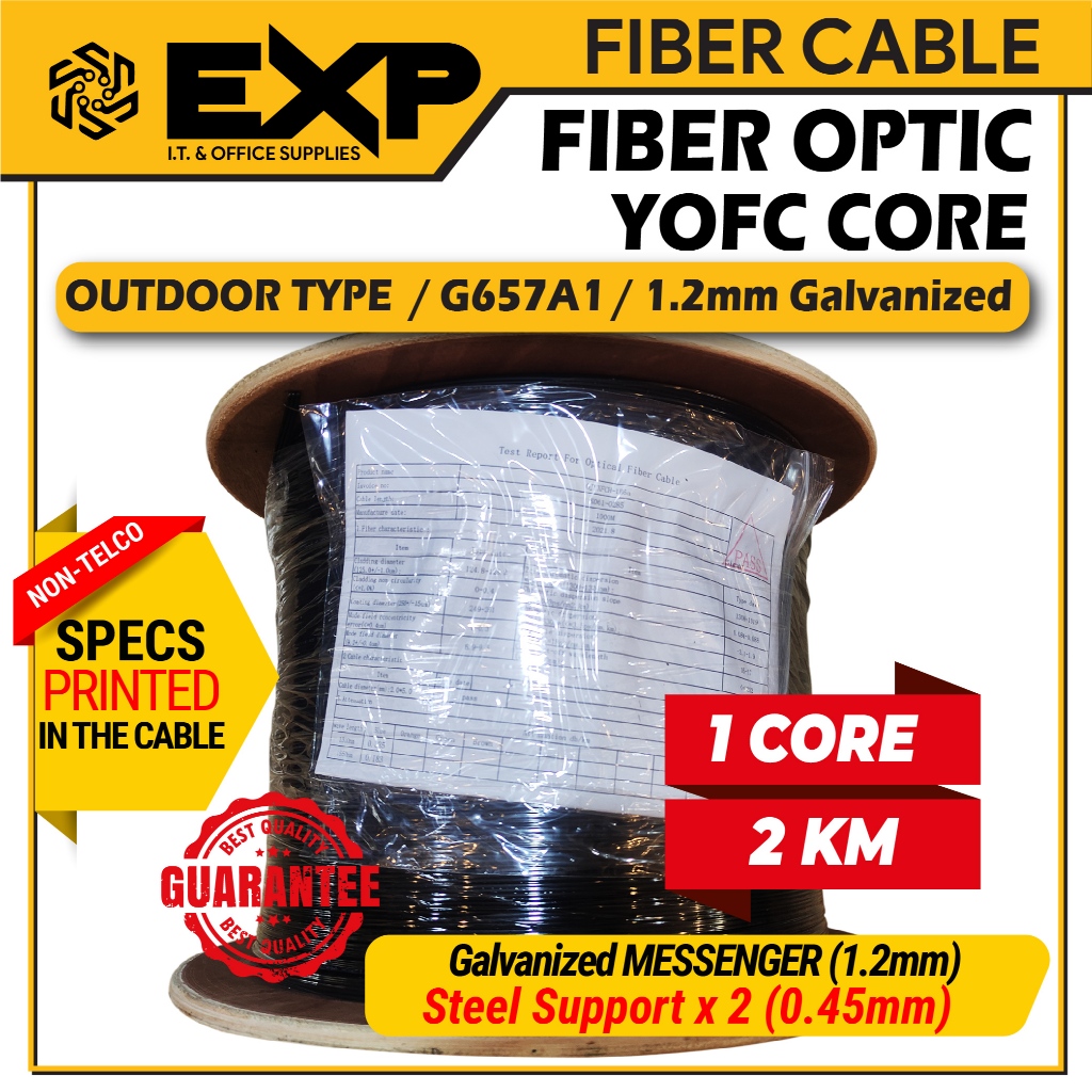 Fiber Optic Cable EXP | YOFC - 1 Core, 2 Core, 4 Core, 6 Core and 8 ...