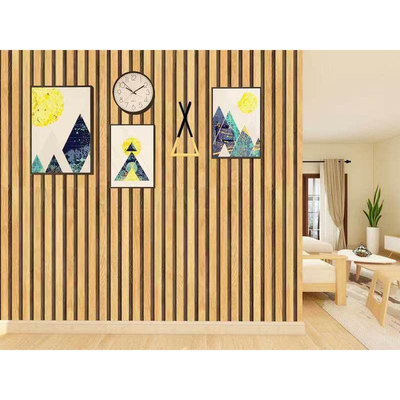 AFF C15 Brown Cladding Design Wall Sticker PVC Self Adhesive Waterproof ...