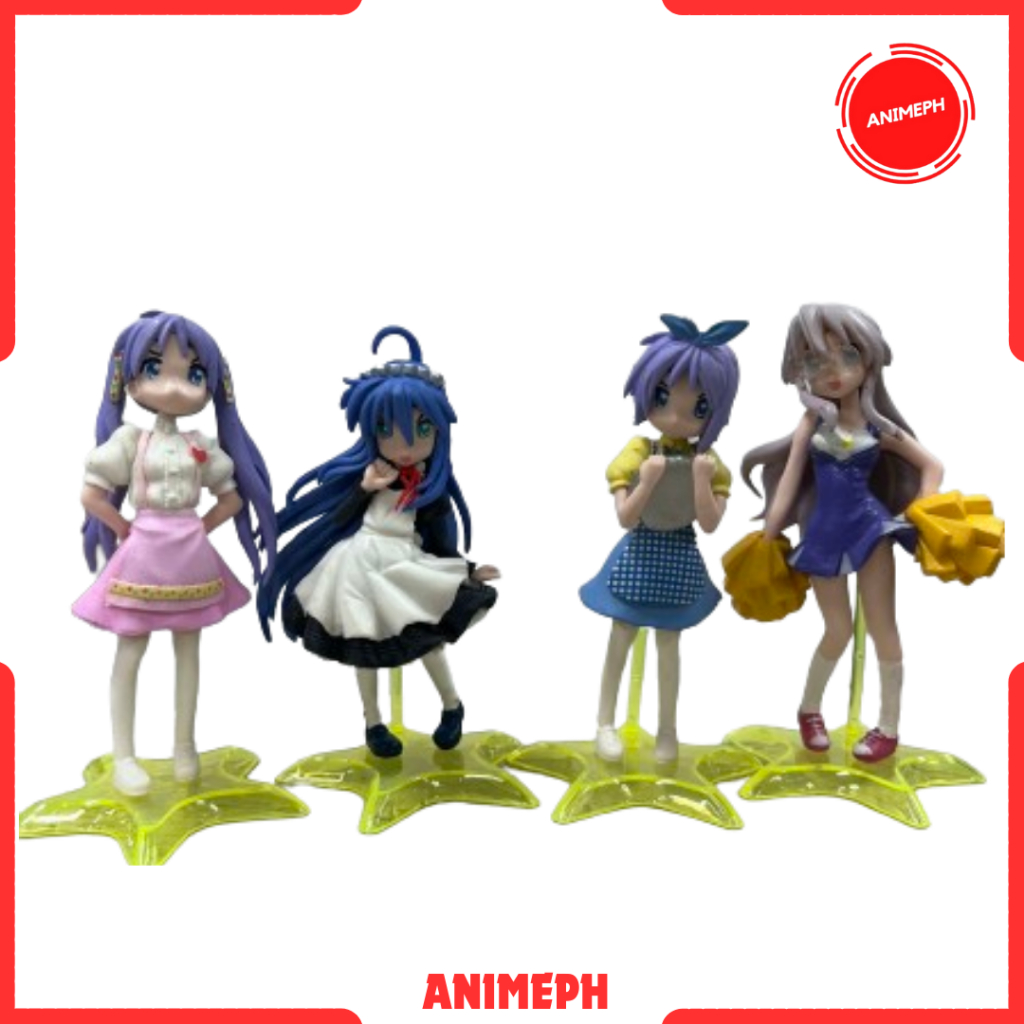 Anime Lucky Star Figure Izumi Konata Hiiragi Kagami Tsukasa Kusakabe ...