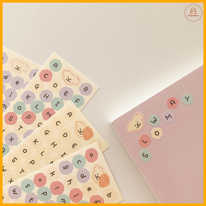 CHO⭐Letter sticker sticker good luck hand account diary decoration card ...