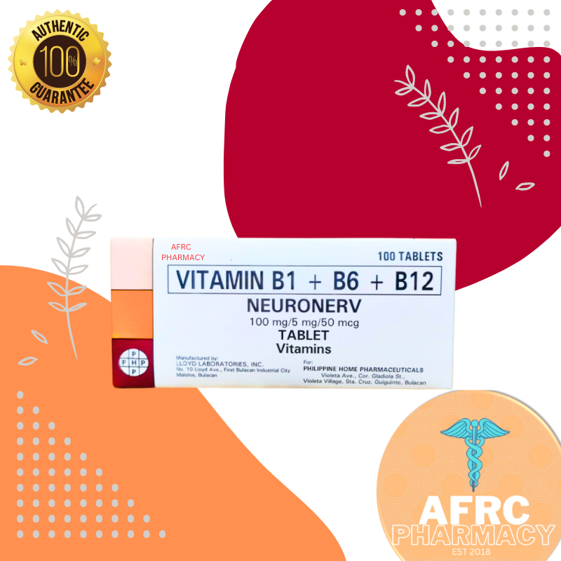 Neuronerv Vitamin B Complex 100 Tablets Neurobion Generic | Shopee ...