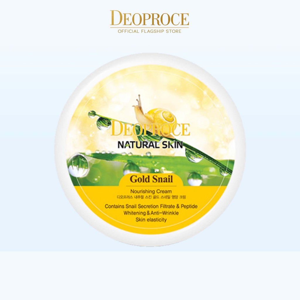 Deoproce Natural Skin Gold Snail Nourishing Cream 100g | Shopee Philippines