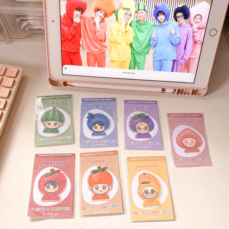 Enhypen Holographic Waterproof Sticker