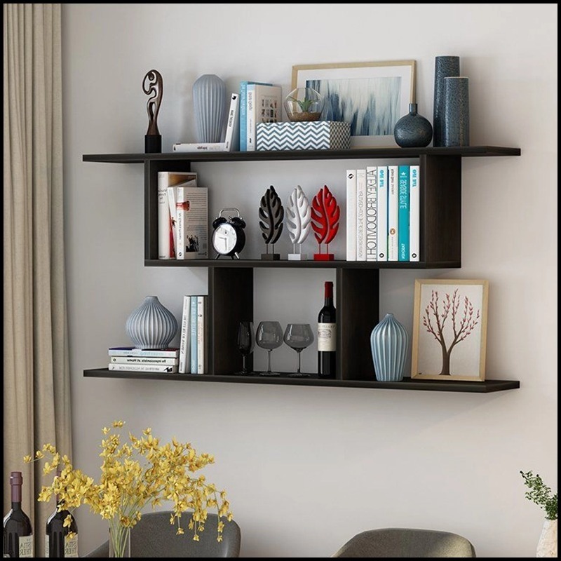 Wooden Wall Shelf BookShelf Floating Hanging Shelves Home Decoration ...