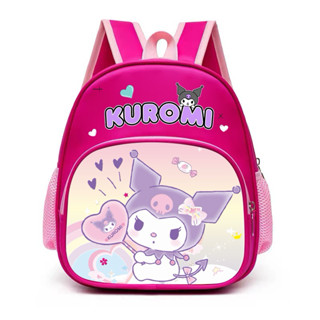 2024 New Sanrio Kuromi Waterproof Student School Bag Double Layer Large ...