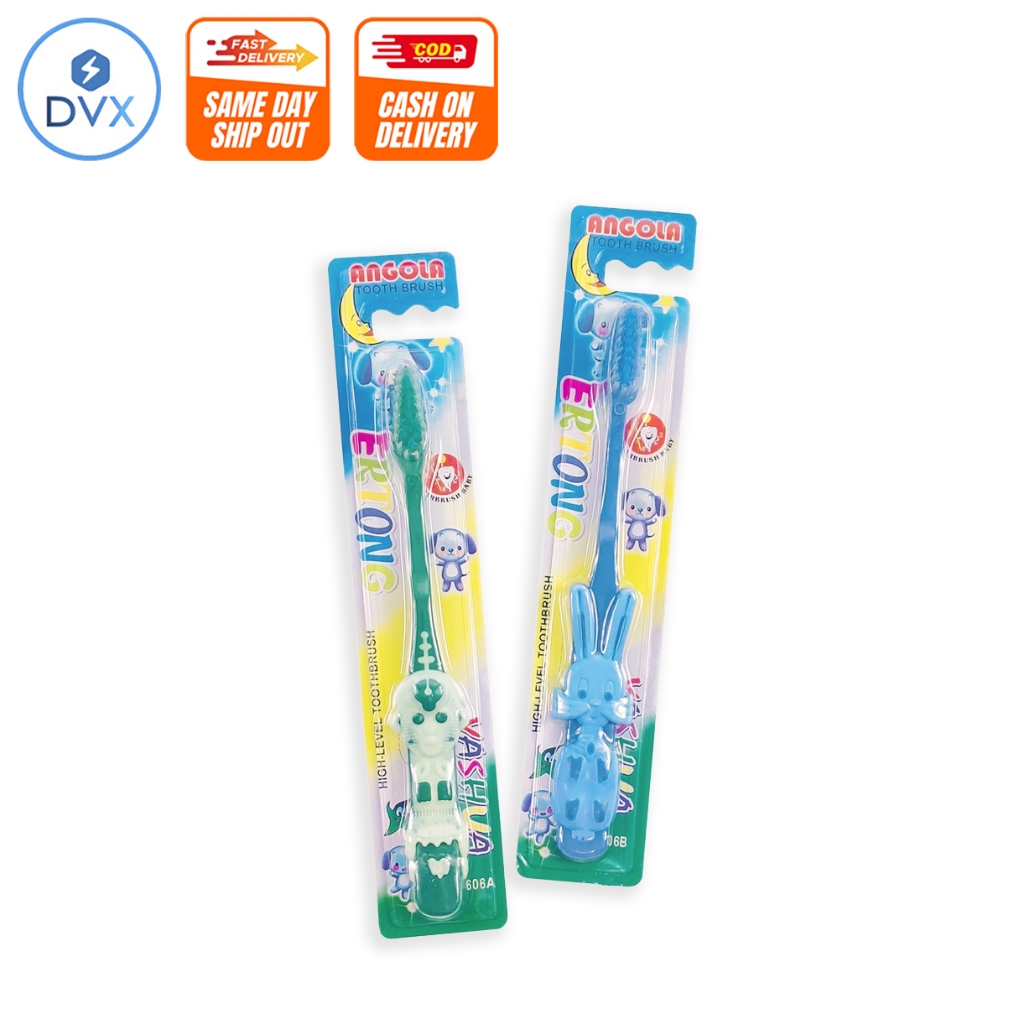 COD DVX Kiddie Toothbrush - Dinosaur Monkey Rabbit Tiger Animal Design ...