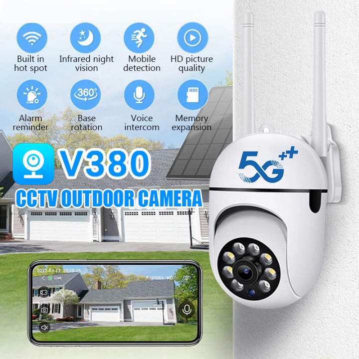 V380 Pro CCTV Camera No WIFI Needed Cellphone 5G 360 Rotation HD ...