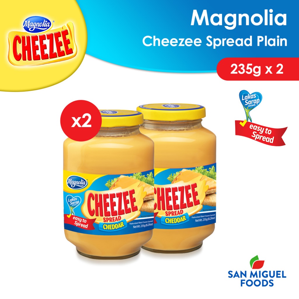 MAGNOLIA Cheezee Cheddar 235g Filled Cheese Spread in Jar, with