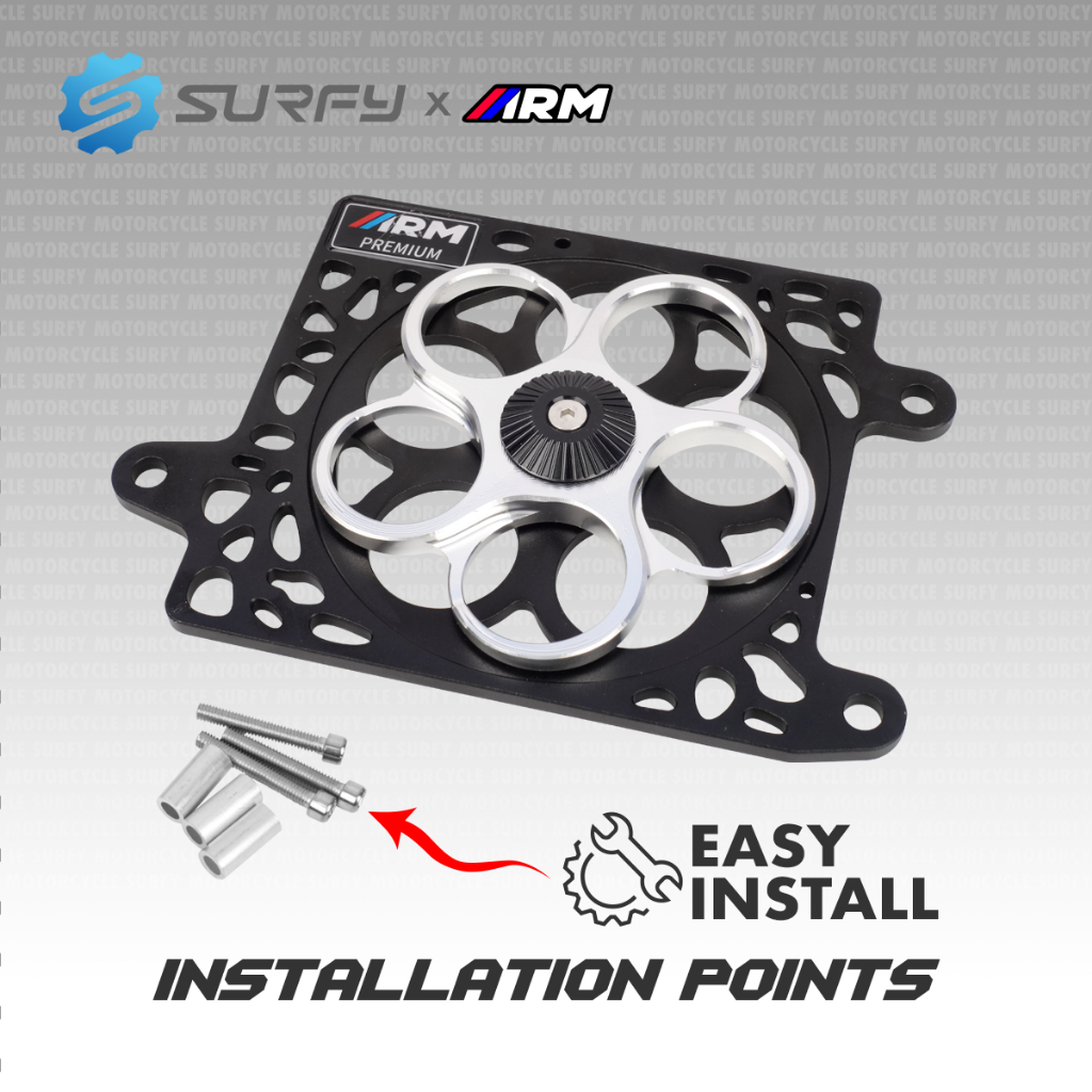 ARM Radiator Cover Windmill Full CNC 2-Color Spinner Design For Honda ...