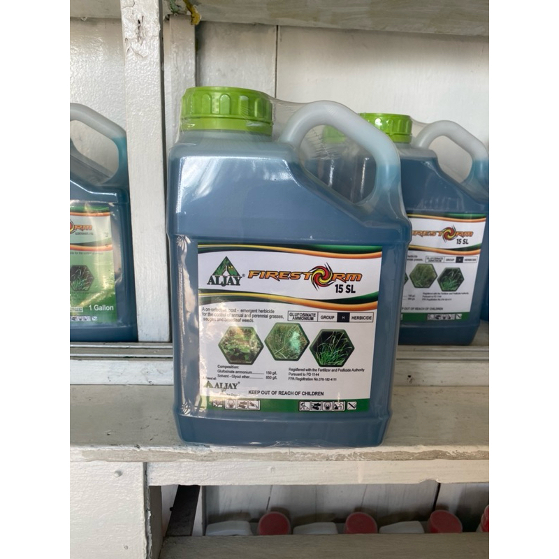 FIRESTORM 15SL Glufosinate (for paragis) Herbicide 4 Liters by ALJAY ...