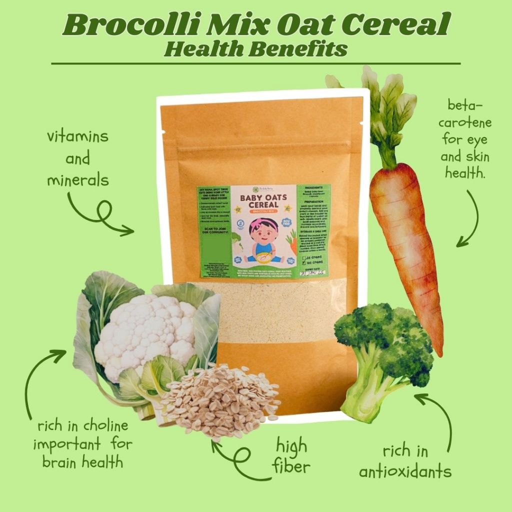 Oats Cereal - Broccoli Mix 100g - Plant-Based, Dairy-Free, Gluten-Free ...