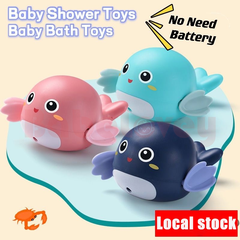 Wind-up Baby Bath Toys Cute Dolphin Swimming Toy For Baby Bathtub Toys ...