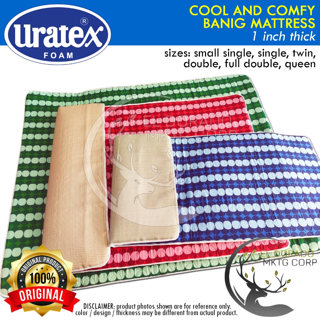 Uratex Cool and Comfy Banig Mattress Tatami 1 inch 100% ORIGINAL single ...