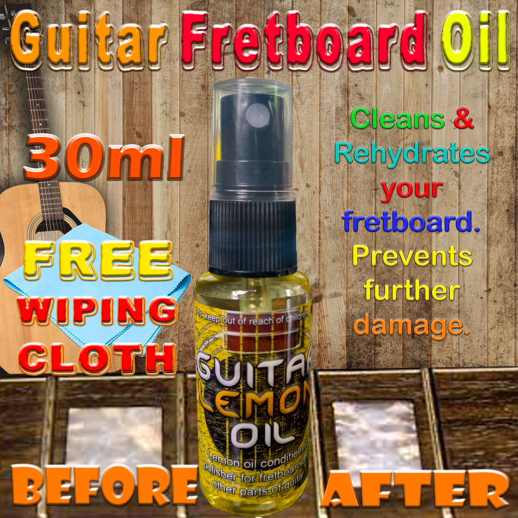 Guitar Lemon Oil 30ml for guitar fretboard maintenance cleaning ...