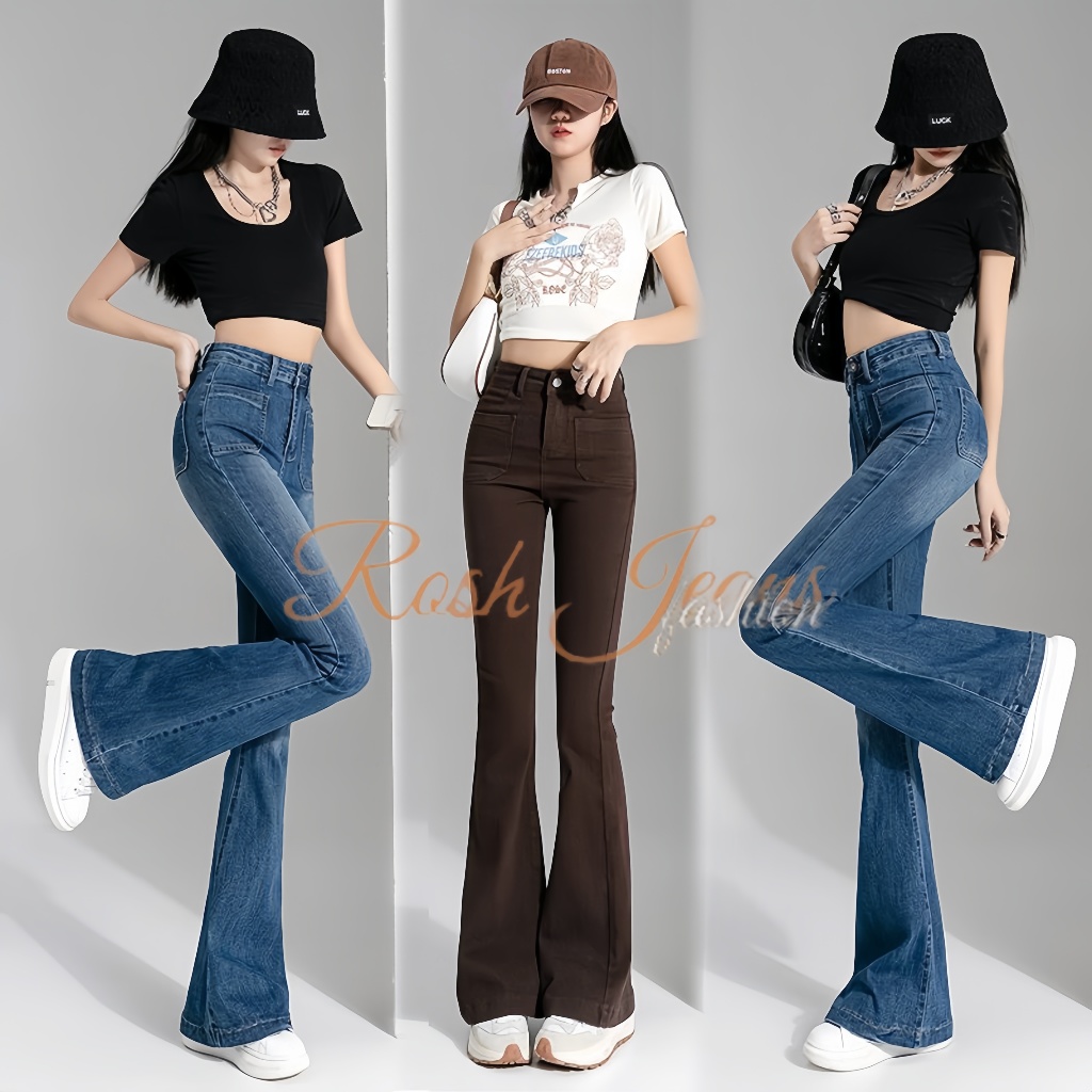 Rosh Jeans Denim pants for women high waist pants 90s outfit for woman ...