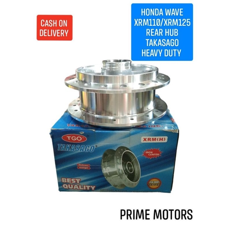 WAVE XRM110 XRM125 REAR HUB TAKASAGO (IRON CENTER) | Shopee Philippines