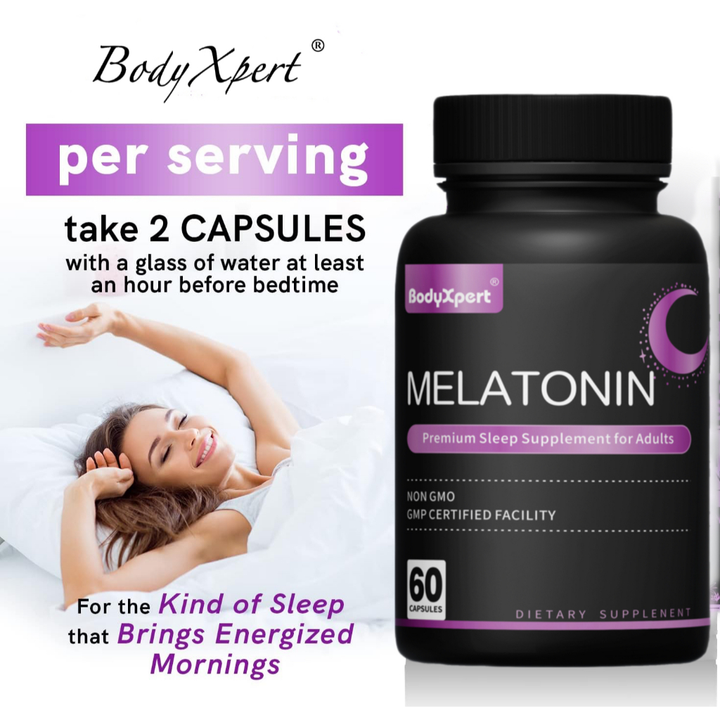10 in 1 Melatonin Capsules - 6mg Melatonin with L-Theanine, 5-HTP, GABA ...