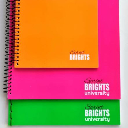 SPRINT BRIGHTS NOTEBOOKS (SMALL,SPIRAL, YARN) | Shopee Philippines