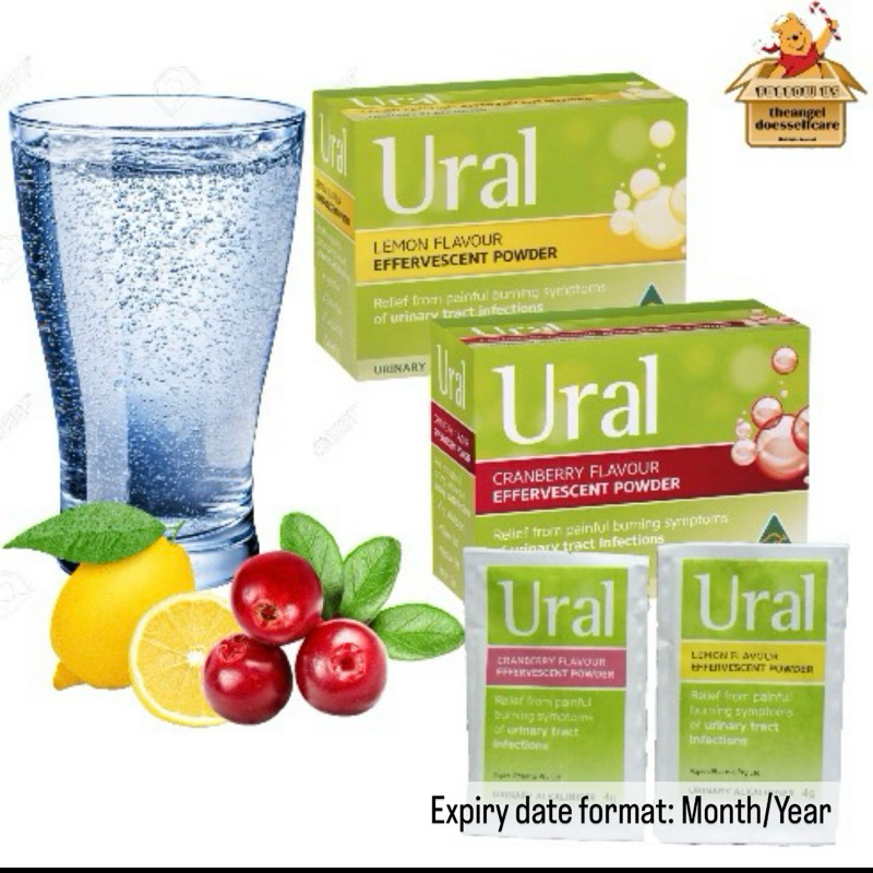 Ural Effervescent Powder SOLD PER SACHET. Cystitis Gout Uric Acid UTI