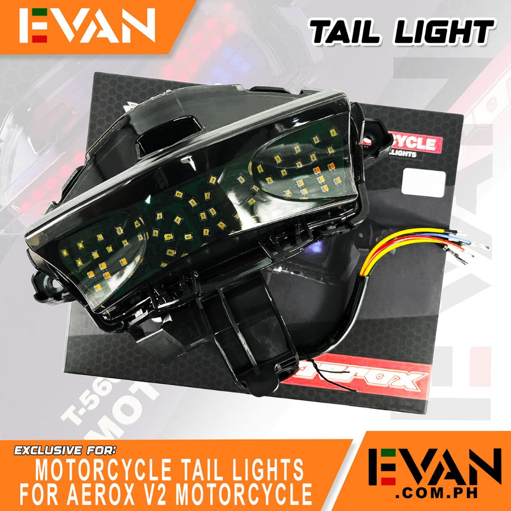 EVAN.COM TAIL LIGHTS MOTORCYCLE FOR AEROX V2 150/160 | Shopee Philippines