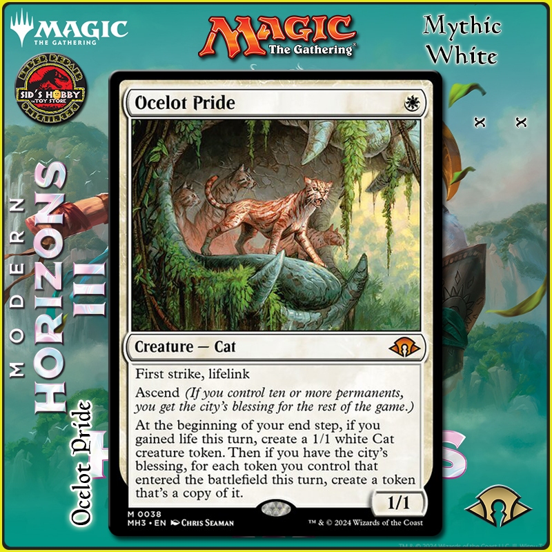 Ocelot Pride x x Modern Horizons 3 White Mythic MH3 MTG | Shopee