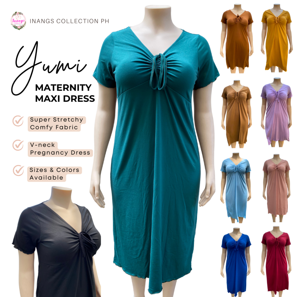 Inang's YUMI Maternity Maxi Dress Pregnancy Wear
