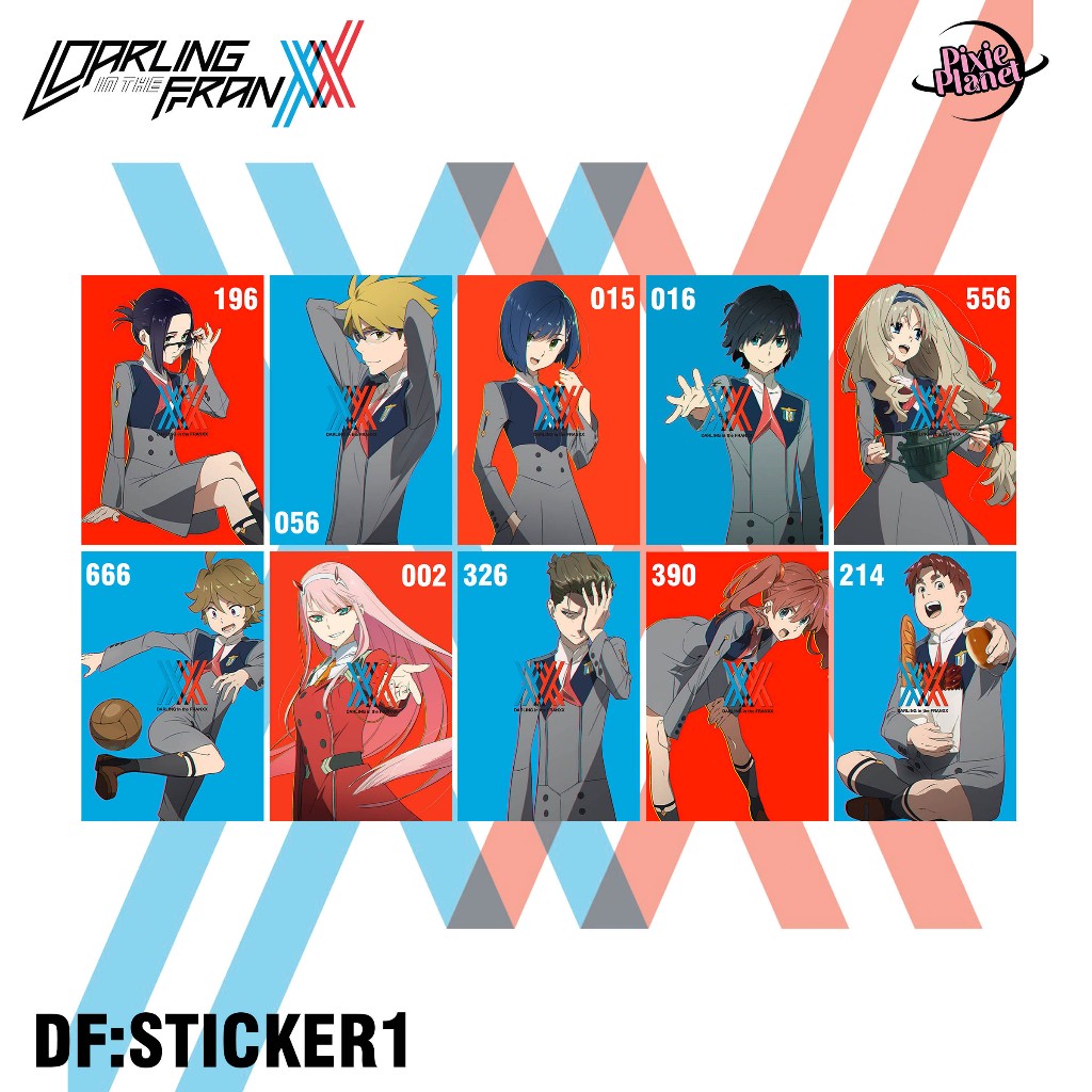 DARLING IN THE FRANXX STICKER (DF:STICKER1) | Shopee Philippines