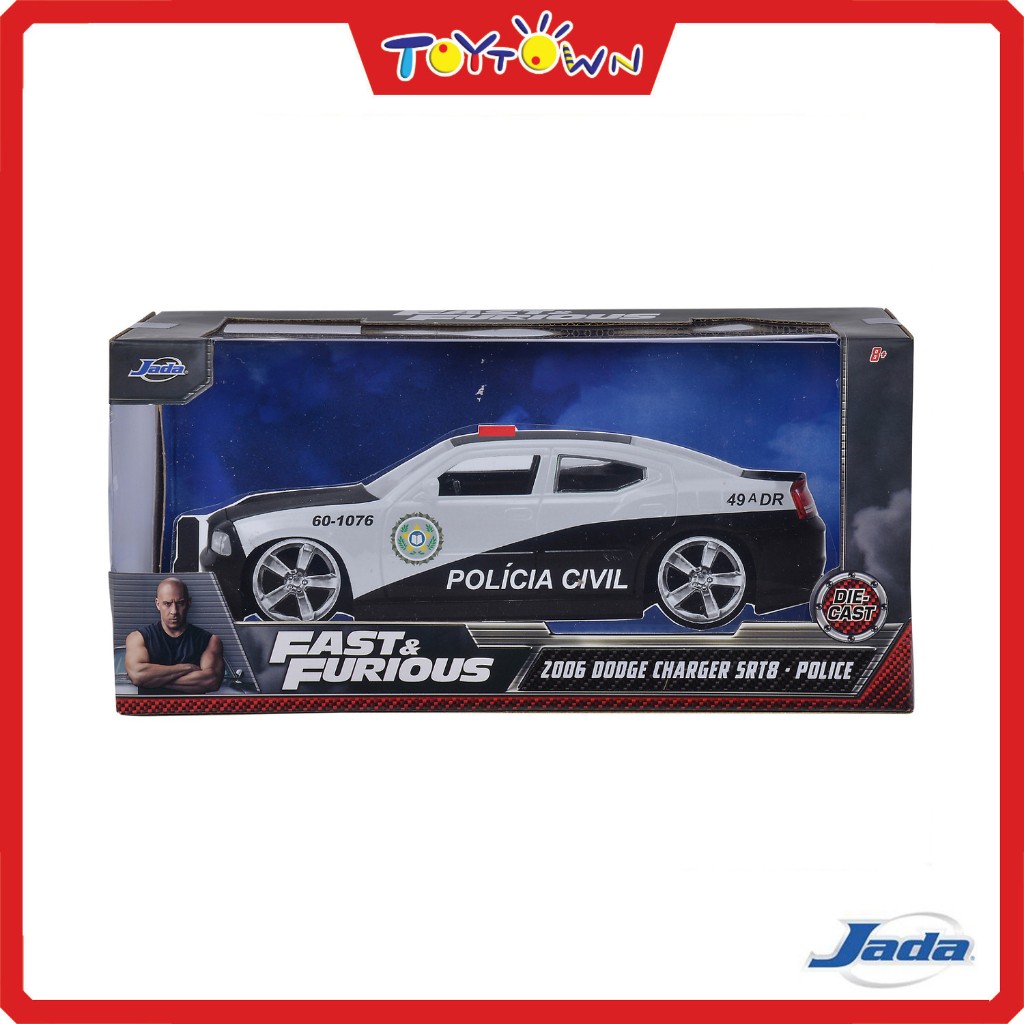 Fast&Furious 2006 Dodge Charger Police 1:24 Ölçek Die-Cast Die - Cast Modeller Jada Toys