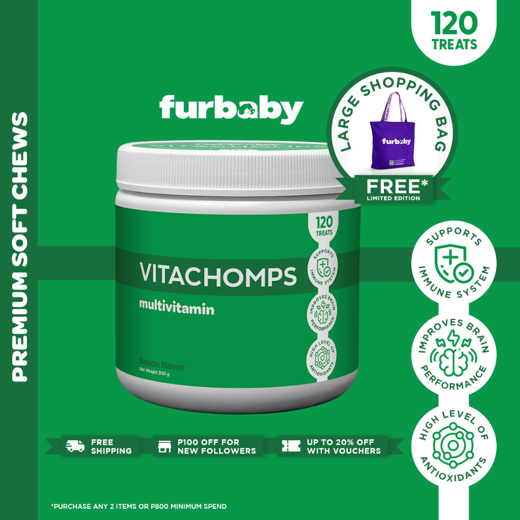 Furbaby Vitachomps Multivitamins for Dogs Soft Chews Dog Vitamins for